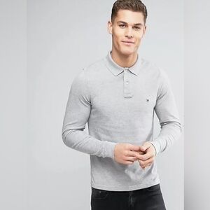 Tommy Hilfiger Collared Pique Polo Long Sleeve Shirt Classic fit Size XXL Men’s